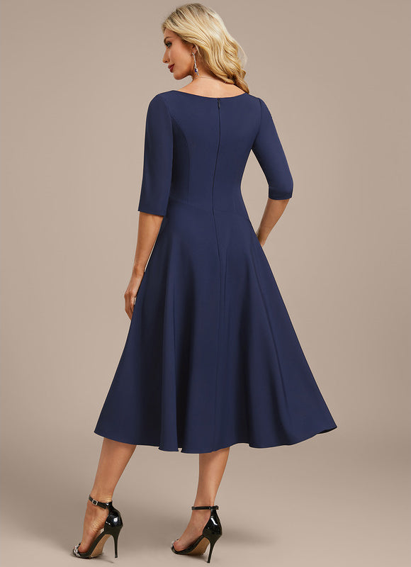 Robe Midi En Crêpe - gallery 5