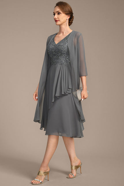Robe Midi Sérénité Argentée - gallery 2