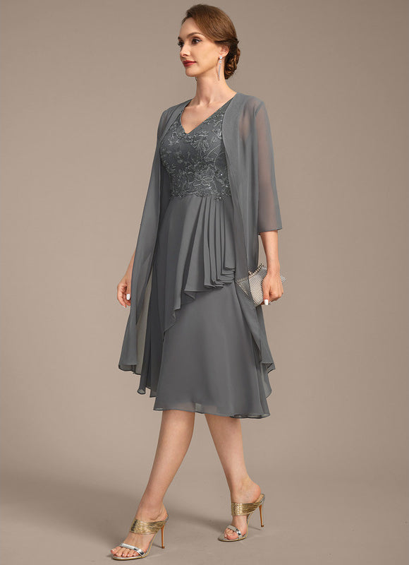Robe Midi Sérénité Argentée - gallery 2