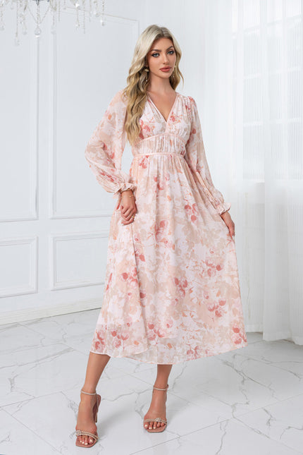 Robe Midi Florale Légère - gallery 5