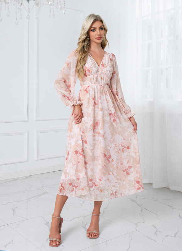 Robe Midi Florale Légère - gallery 5