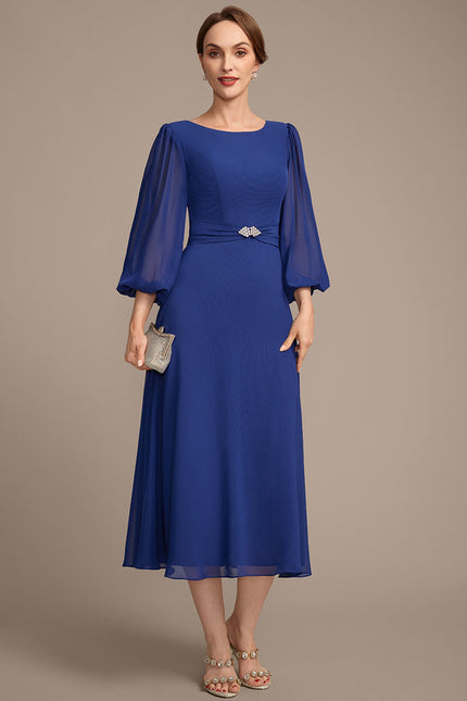 Robe Midi Bleu Majestueux - gallery 5