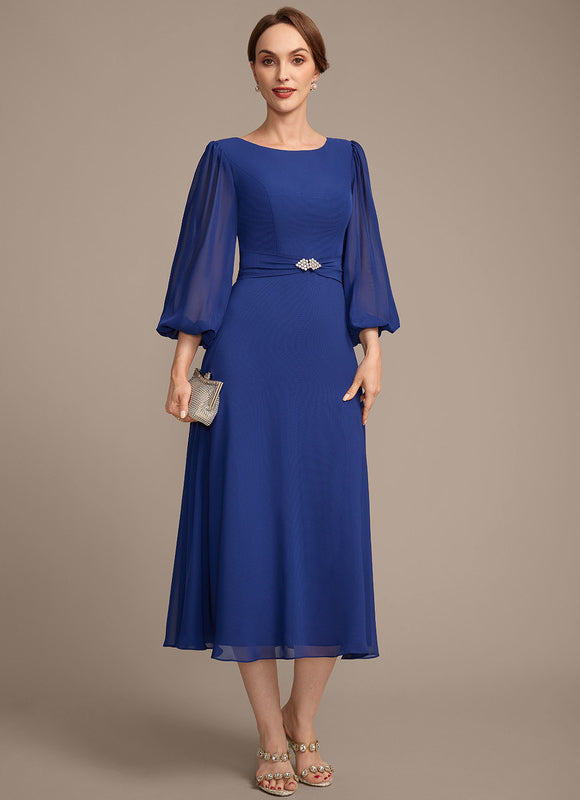 Robe Midi Bleu Majestueux - gallery 5