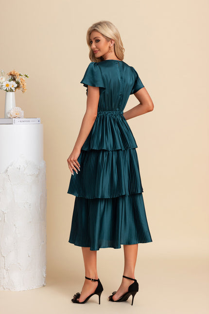 Robe Midi Plissée Satinée - gallery 2
