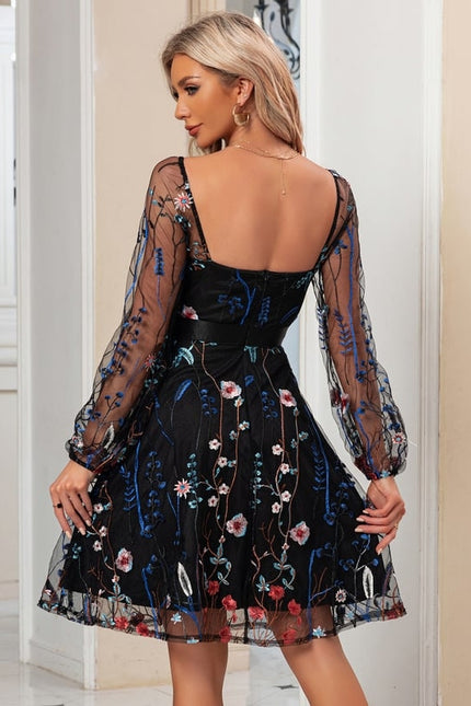 Robe Midi Écarlate Organza - gallery 5