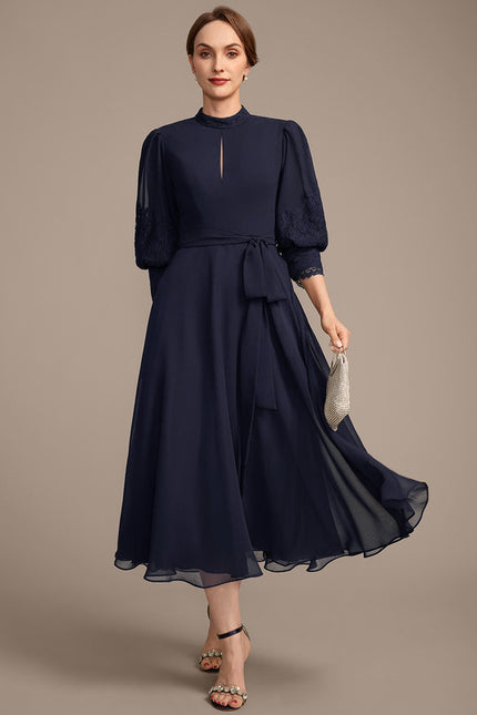 Robe Midi Mousseline Chic - gallery 2