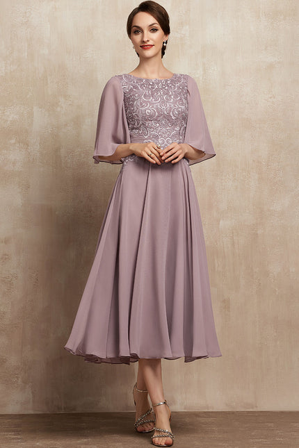 Robe Midi Flottante Lavande - gallery 1