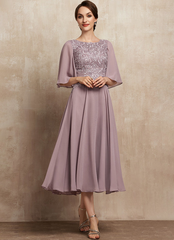 Robe Midi Flottante Lavande - gallery 1