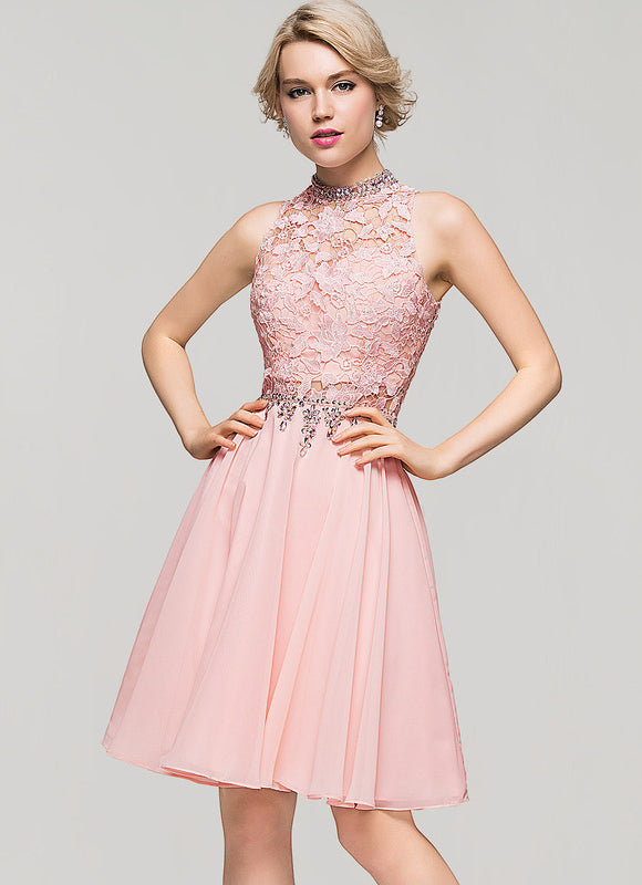 Robe Midi Rose Paillettes - gallery 4