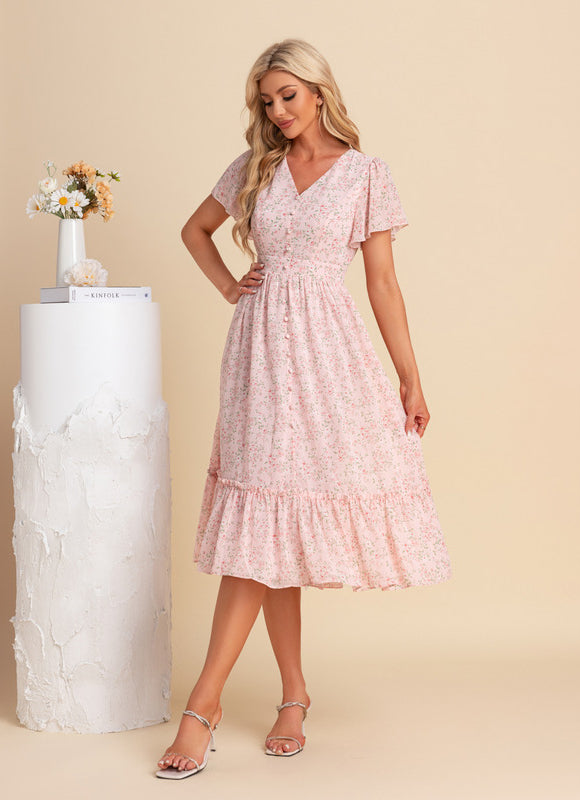 Robe Midi Florale Vaporeuse - gallery 2