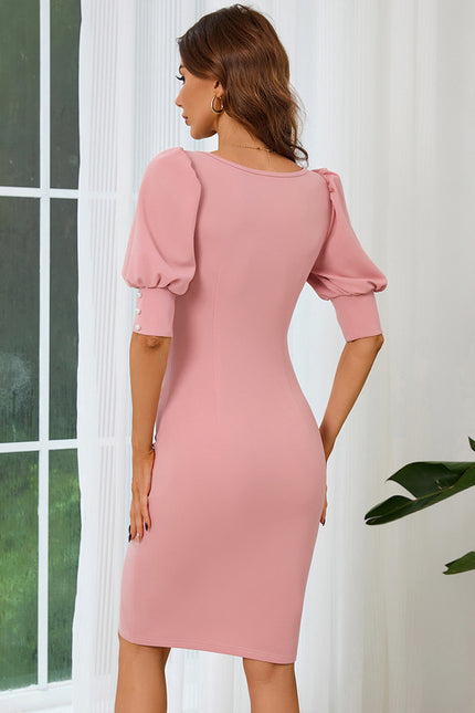 Robe Midi Moulante Poudrée - gallery 4
