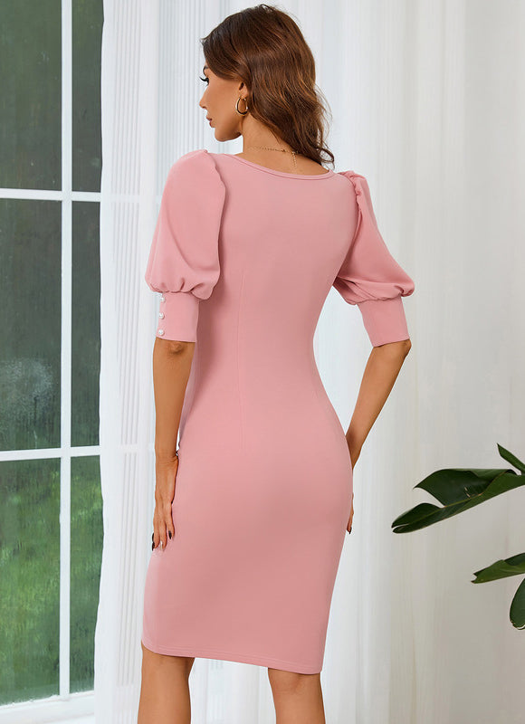 Robe Midi Moulante Poudrée - gallery 4