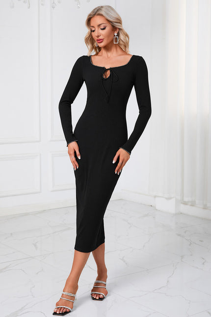 Robe Midi Moulante Noire