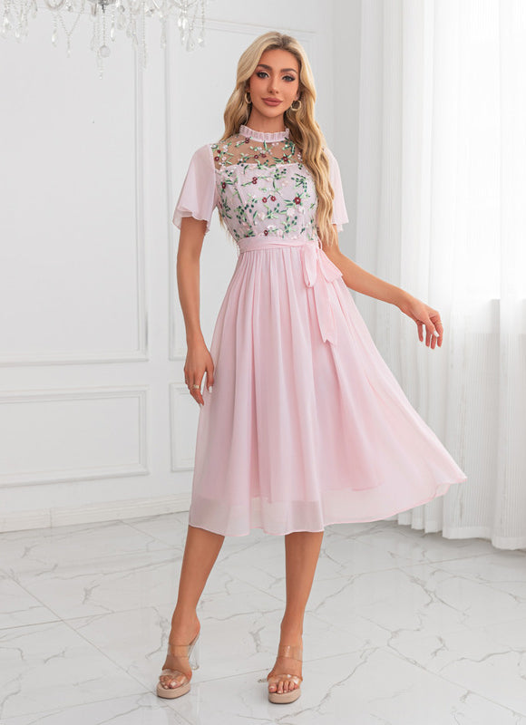 Robe Midi Illusion Florale - gallery 5