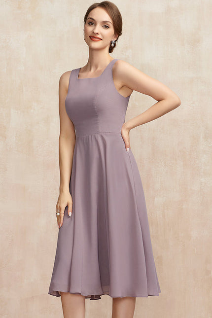 Robe Midi Vêtement Élégant Lavande - gallery 6