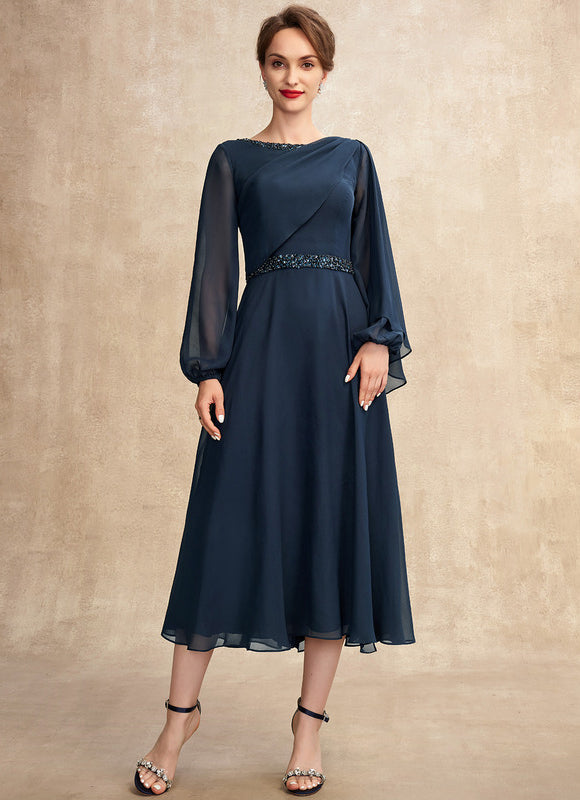 Robe Midi Mousseline Sophistiquée