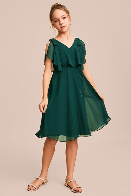 Robe Midi Émeraude Légère - gallery 2