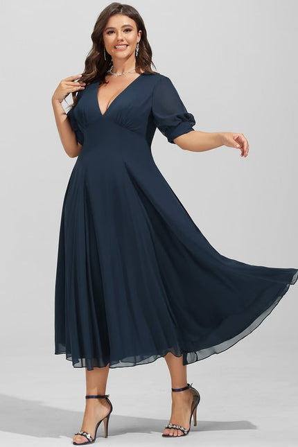 Robe Midi Fluide Grisâtre - gallery 7