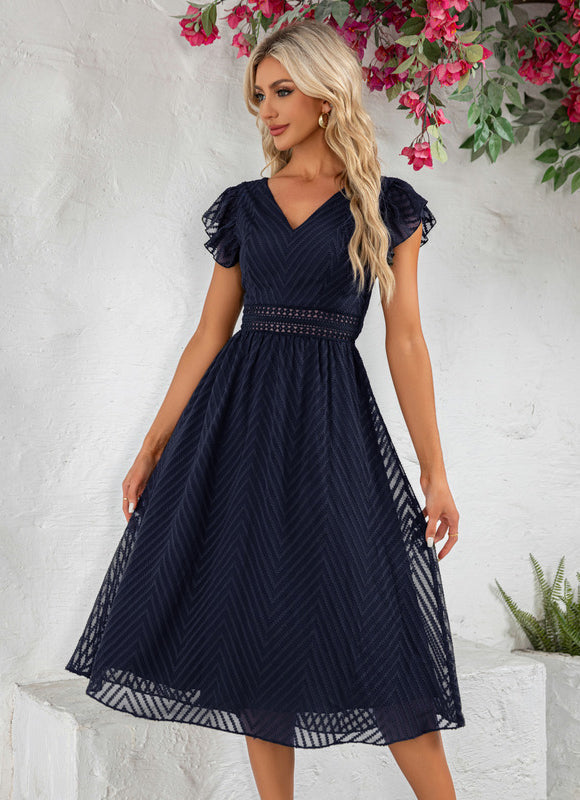 Robe Midi Midi À Rayures - gallery 6