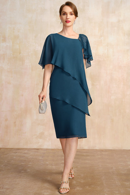 Robe Midi Ondulée Émeraude