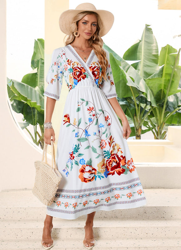 Robe Midi Chic En Polyester