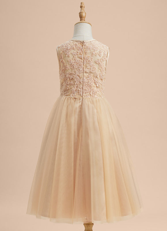 Robe Midi Fête Écrue - gallery 5