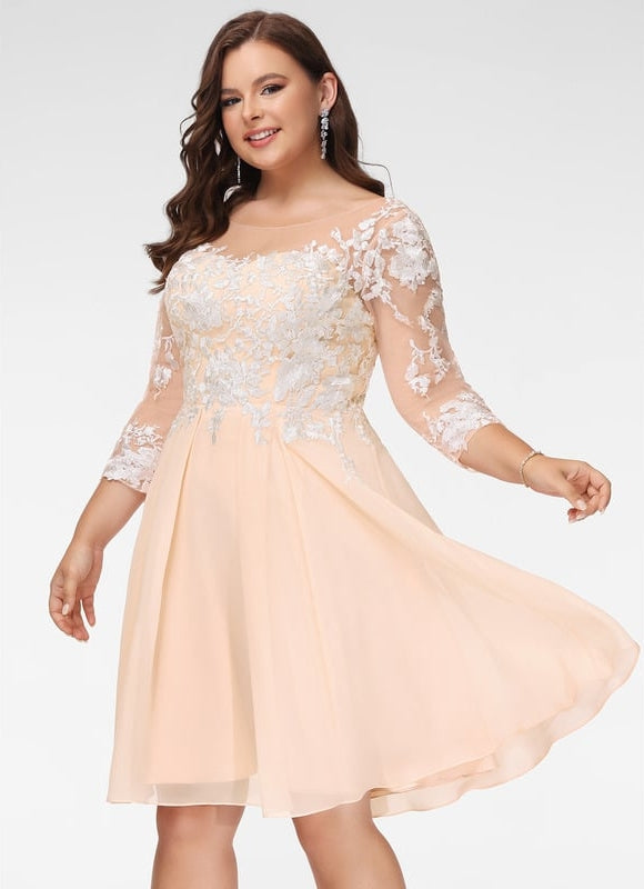 Robe Midi Dentelle Aubergine - gallery 9