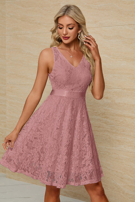 Robe Midi Évasée En Crochet - gallery 7