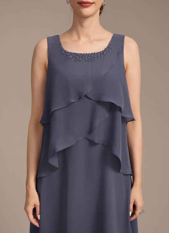 Robe Midi Mousseline Drapée - gallery 8