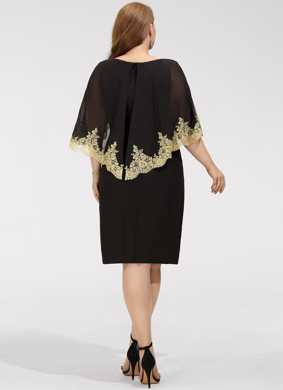 Robe Midi Ajustée Noire - gallery 7