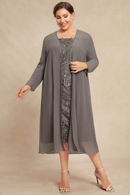 Robe Midi Charme Argenté - gallery 8