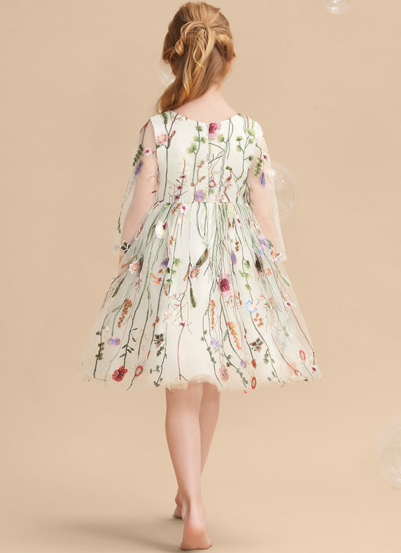 Robe Midi Fleurs Éclairées - gallery 3
