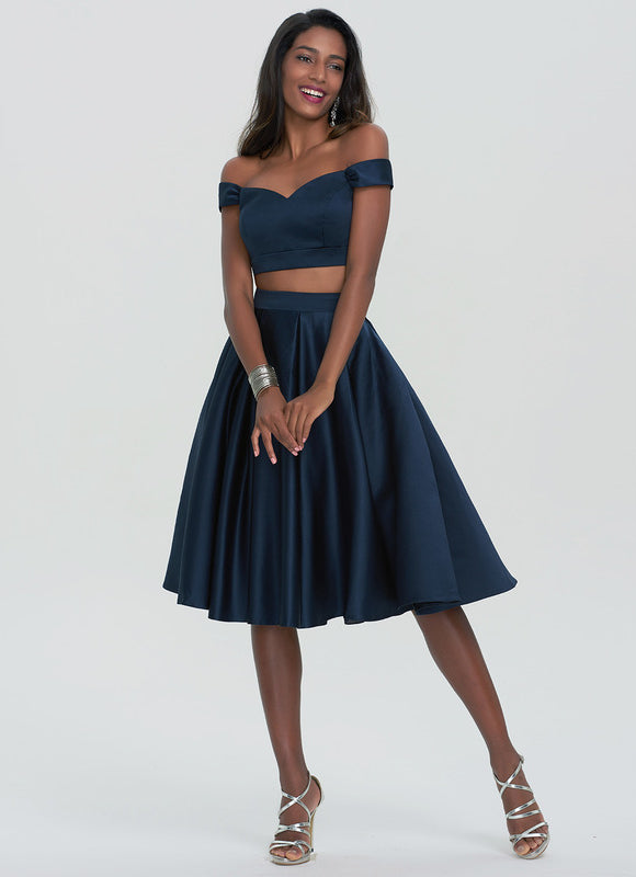 Robe Midi Satinée Cintrée - gallery 2