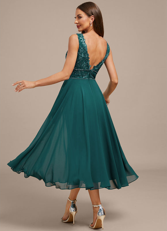 Robe Midi Émeraude Brodée - gallery 6