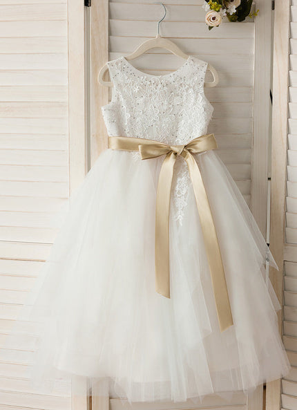 Robe Midi Tulle Ivoire