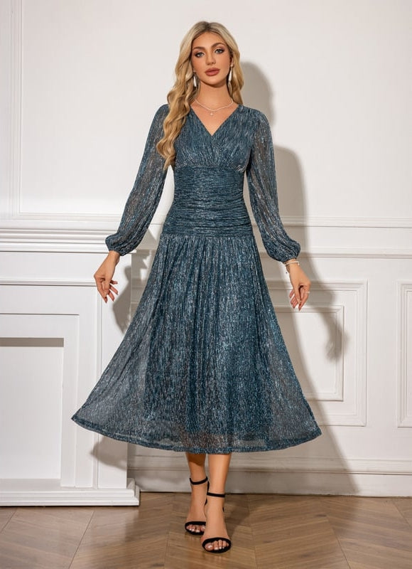 Robe Midi Vaporeuse Scintillante - gallery 5