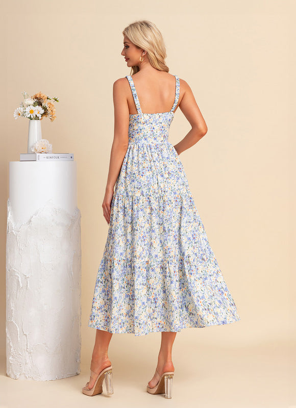 Robe Midi Fleurie Légère - gallery 1