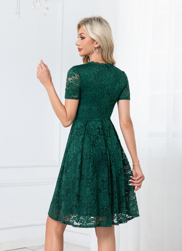 Robe Midi Dentelle Vaporeuse - gallery 2