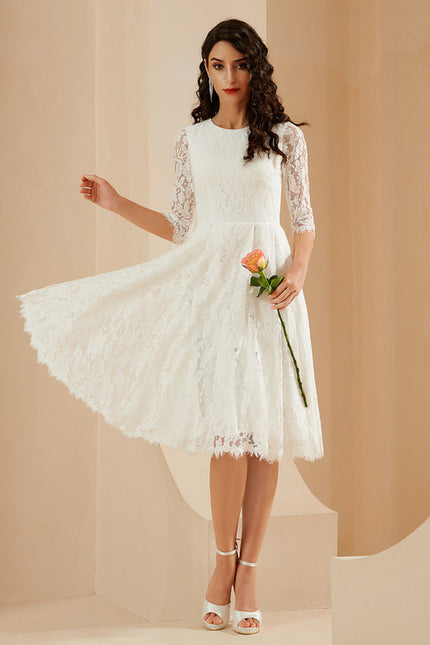 Robe Midi Dentelle Précieuse - gallery 4