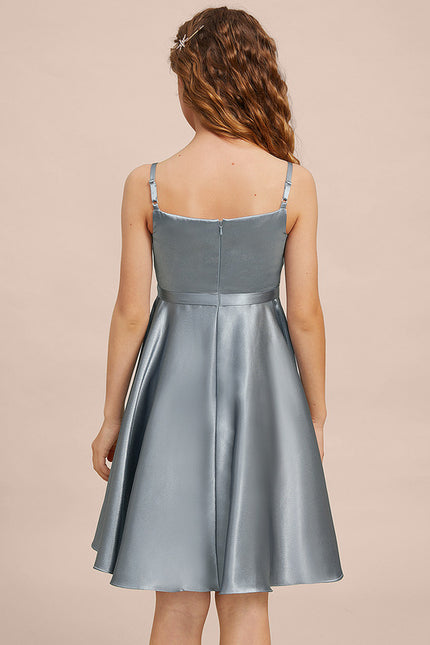 Robe Midi Satinée Aérienne - gallery 7