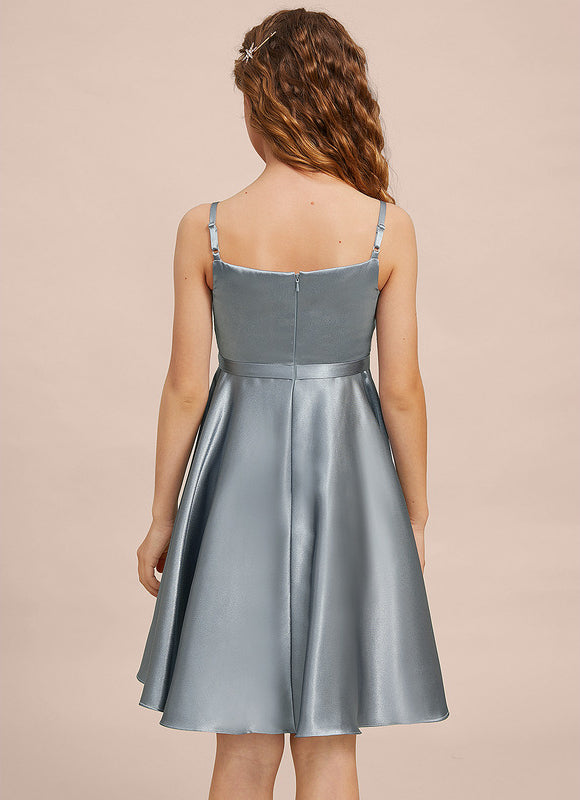 Robe Midi Satinée Aérienne - gallery 7