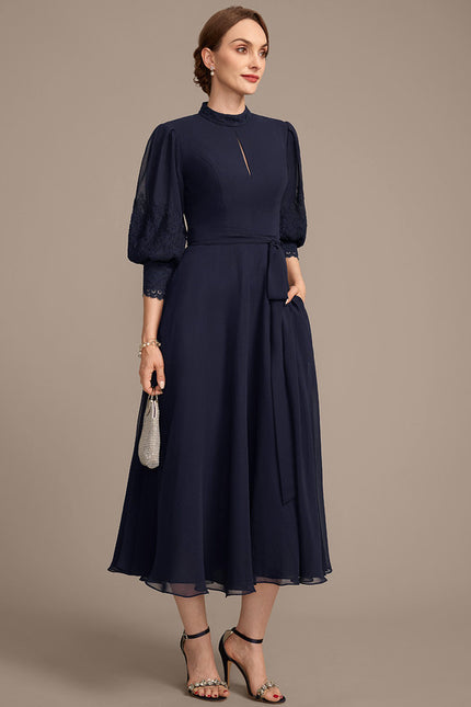 Robe Midi Mousseline Chic - gallery 3