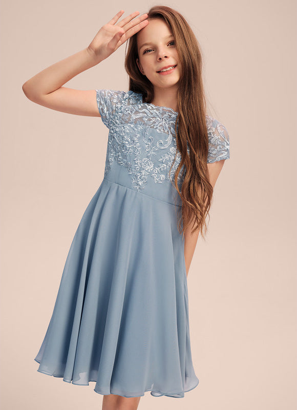 Robe Midi Aquarelle Céleste - gallery 4