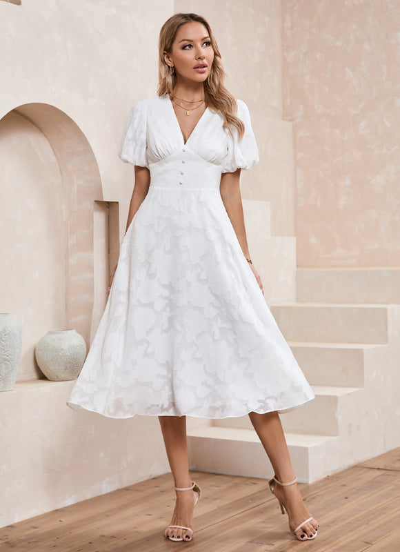 Robe Midi Midi Texturée