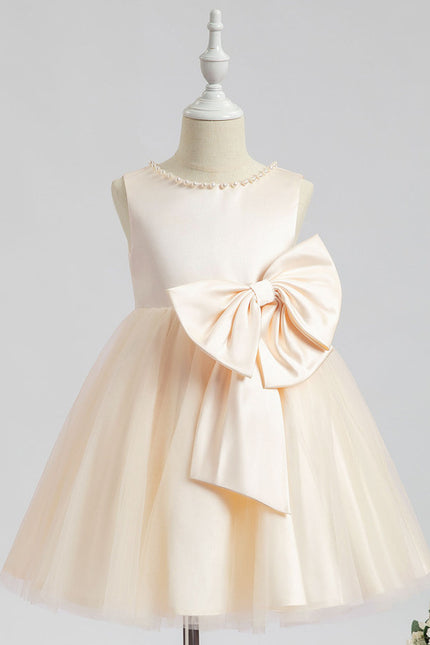 Robe Midi Satinée Écrue - gallery 1