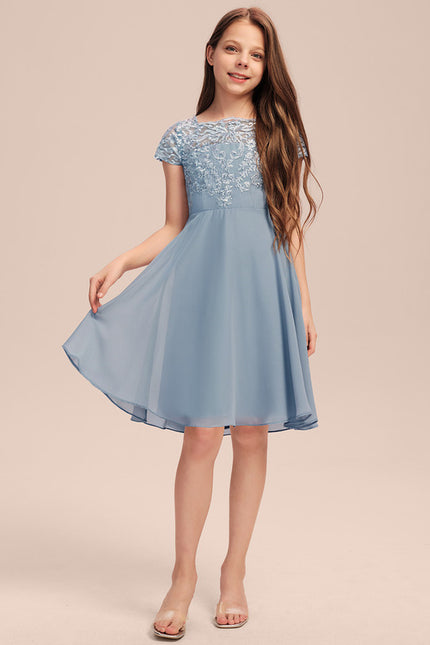 Robe Midi Aquarelle Céleste