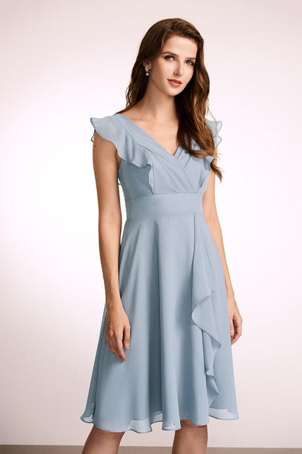Robe Midi Trapèze Élégante - gallery 4