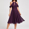 Robe Midi Violet Fluide