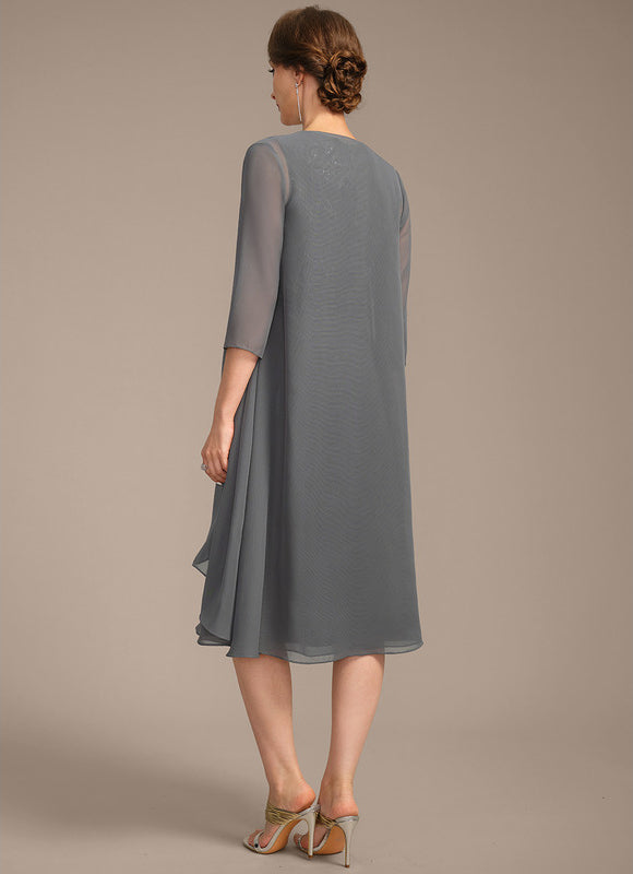 Robe Midi Sérénité Argentée - gallery 3