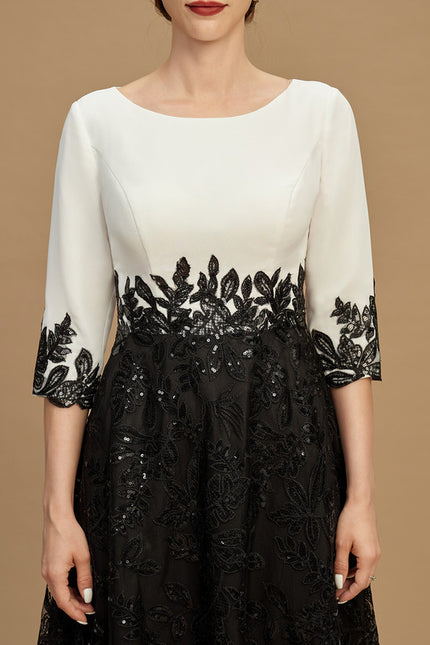 Robe Midi Manche 3 4 - gallery 3